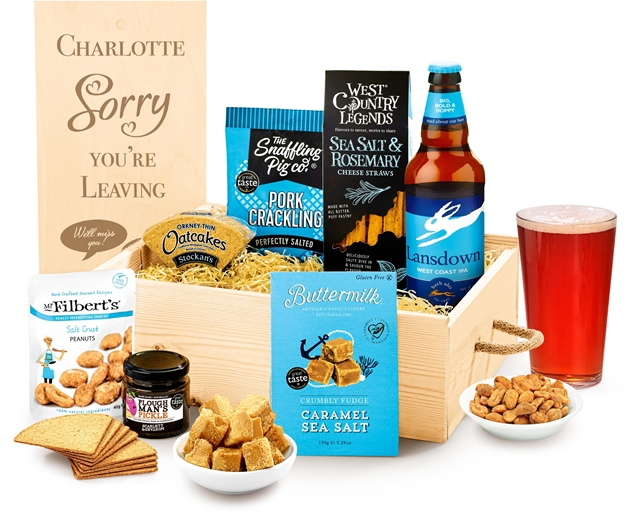 Retirement Personalised Man Favourites Gift Box With Real Ale